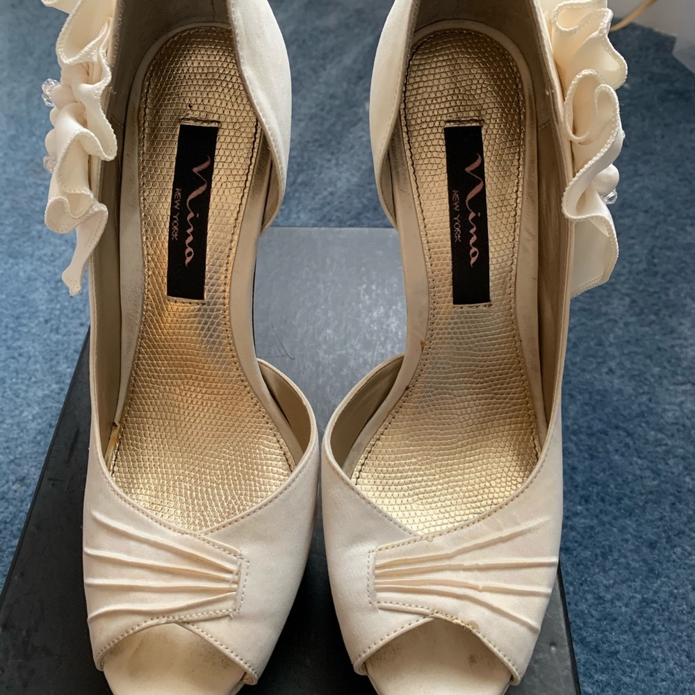 Nina wedding shoes and heel diamonds - Picture 5 of 7